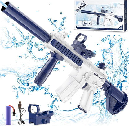 Electric Water Gun for Kids Adults - Automatic Squirt Gun with up to 32 Ft Long Range, Summer Outdoor Beach Swimming Pool Party Toys, Gift for Kids Age 8 9 10 11 12 Years Old Boys